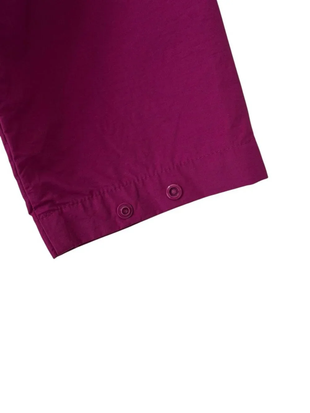 Eileen Fisher Organic Cotton Nylon Parka Anorak Rain Hooded Jacket Fuchsia M